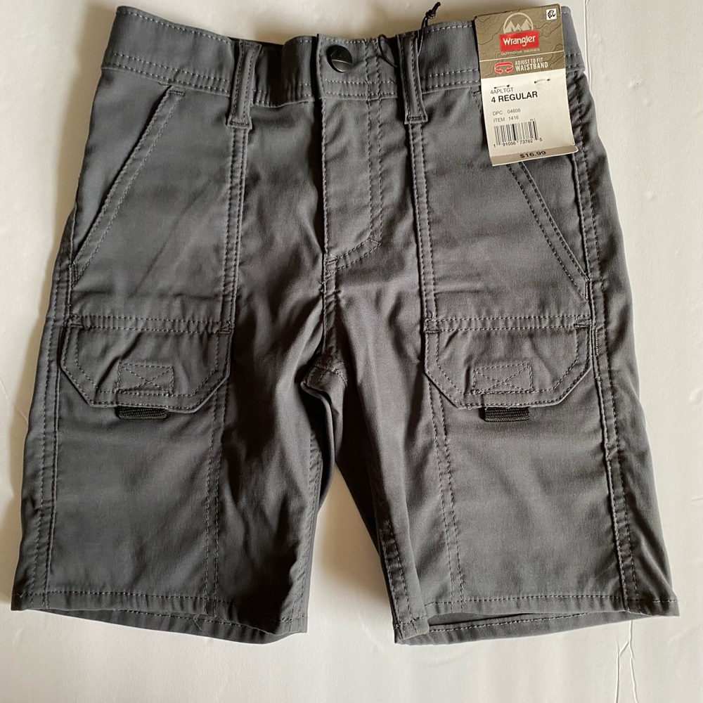 Wrangler Boys Straight Fit Cargo Shorts, Size 4